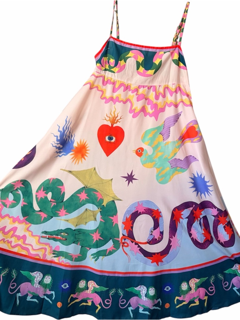 Women’s Multicolor mystic Gypsy Printed Maxi Skirt